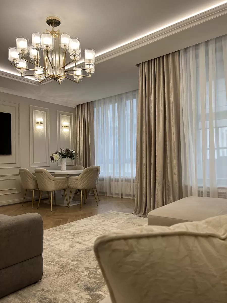 Бархат с серой патиной, тюль в ручную складку 3/2.80 (количество 2 шт)