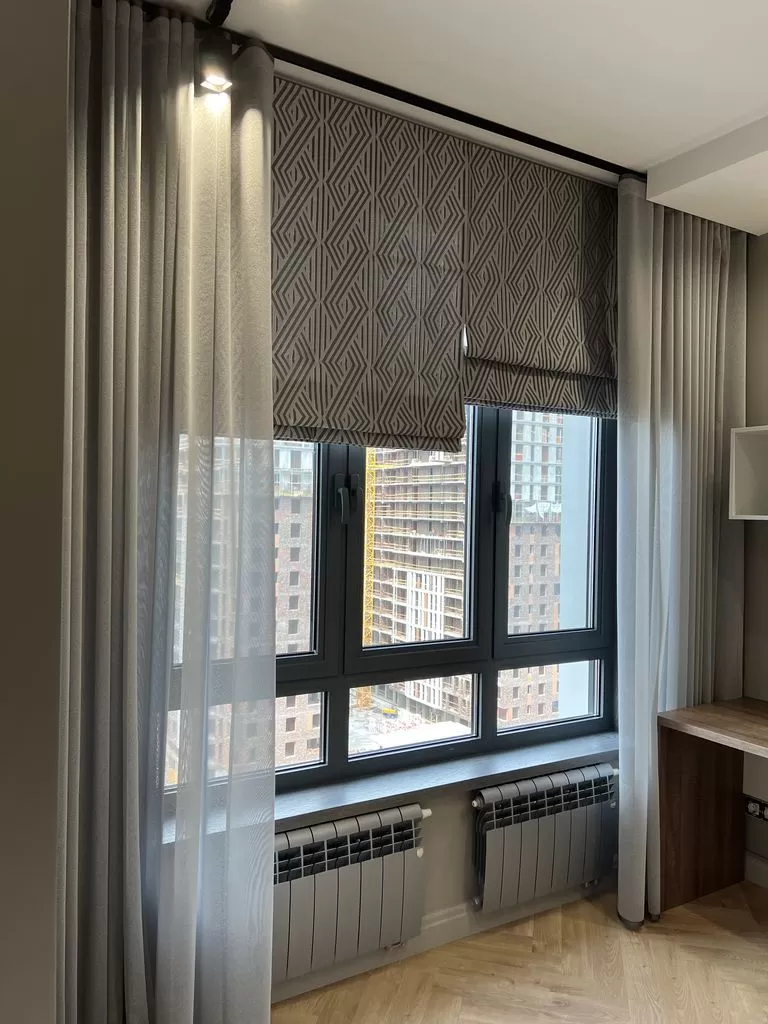 Римская штора, тюль капрон